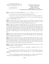 Đề thi học kỳ 1 Toán 9 năm 2019 – 2020 phòng GD&ĐT Bình Tân – TP HCM
