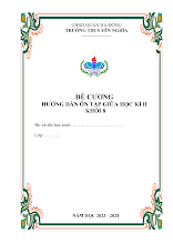 Đề cương giữa kì 2 Toán 8 năm 2023 – 2024 trường THCS Yên Nghĩa – Hà Nội
