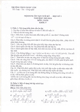 Ôn tập cuối học kỳ 1 Toán 9 năm 2023 – 2024 trường THCS Ngọc Lâm – Hà Nội